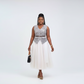 Sequined Vest & Tulle Midi Skirt 2 Piece Set