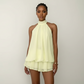 Halter Tie Backless A Line Party Mini Dress