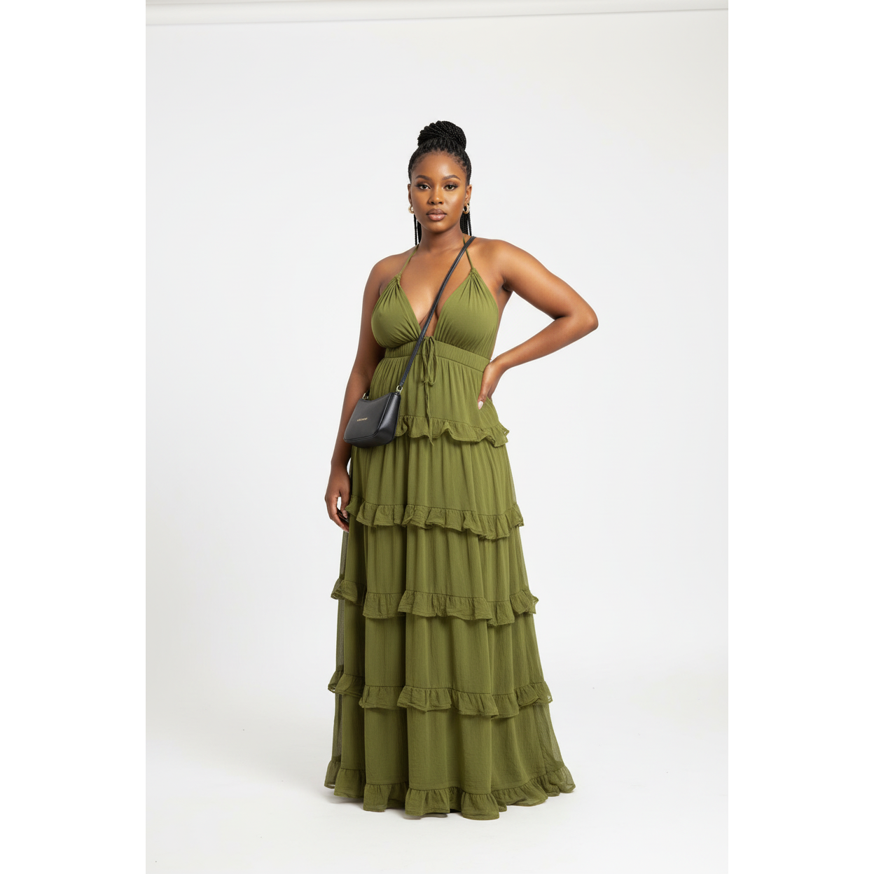 Mystic Ruffle Maxi Dress