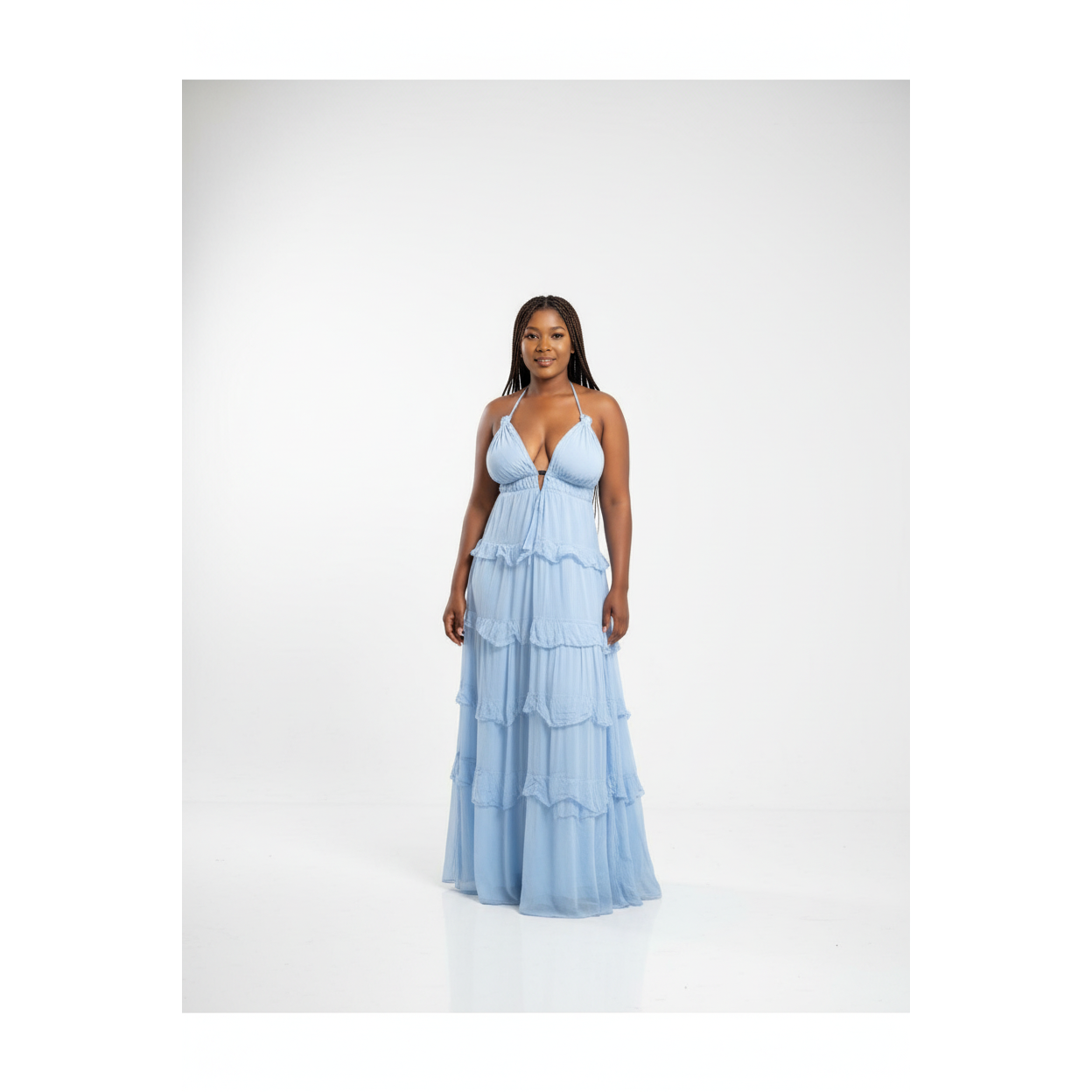 Mystic Ruffle Maxi Dress