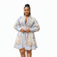 Hypnotic Buttoned Down Floral Mini Dress