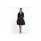 Plus Size Stylish Pleated Blazer Mini Dress