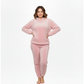 Winter Fleece Hooded Textured Pajamas Set