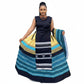 Umbhaco Traditional Vibrant Stripes Detail Dress