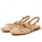 Flat Slingback Mesh Design Strap Shoes