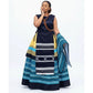 Umbhaco Traditional Vibrant Stripes Detail Dress