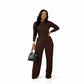 Ladies' Two-Piece Leisure Winter Tracksuit Set