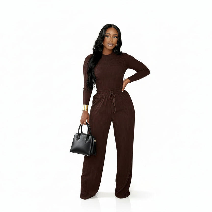 Ladies' Two-Piece Leisure Winter Tracksuit Set