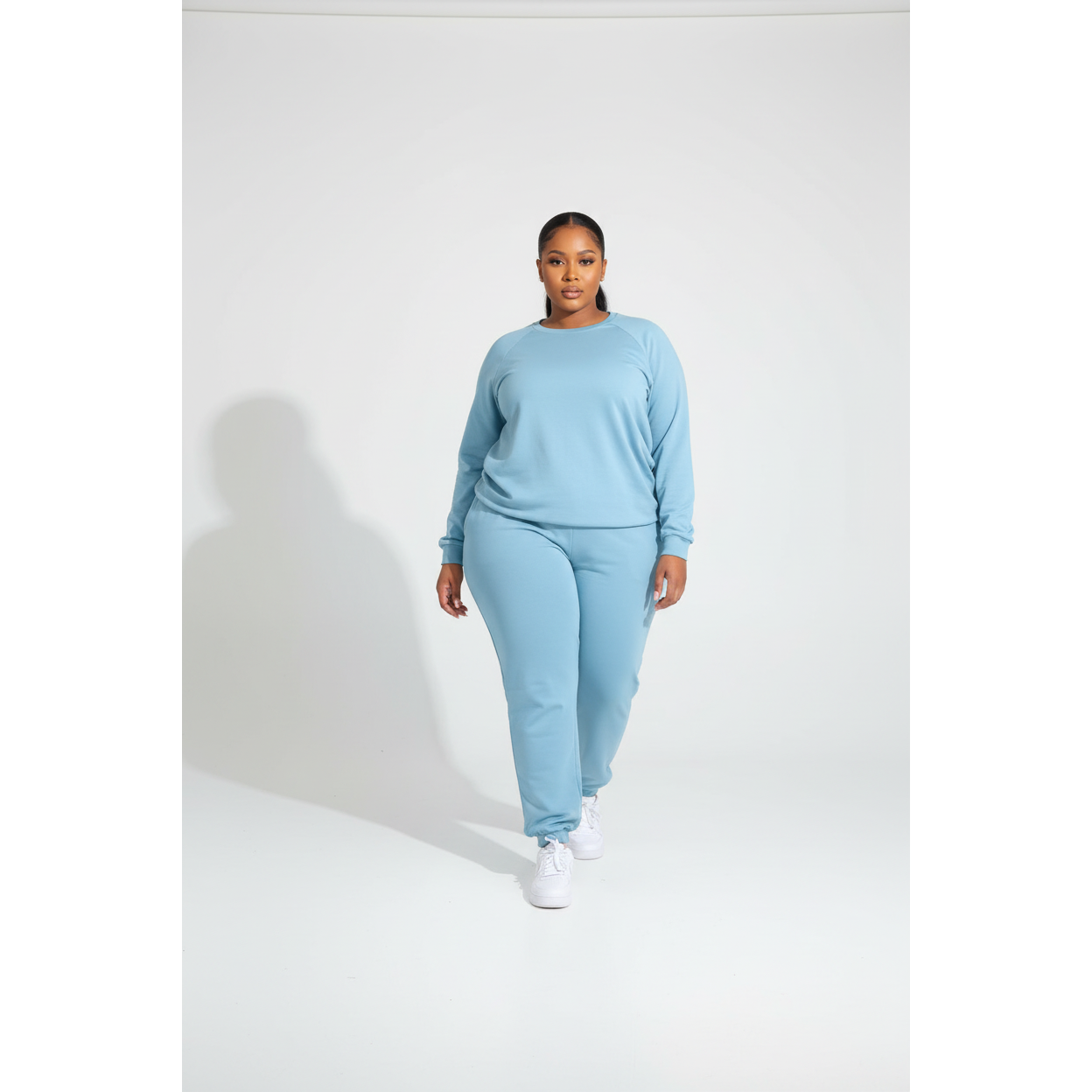 Plus Size Stylish Winter Tracksuit Set