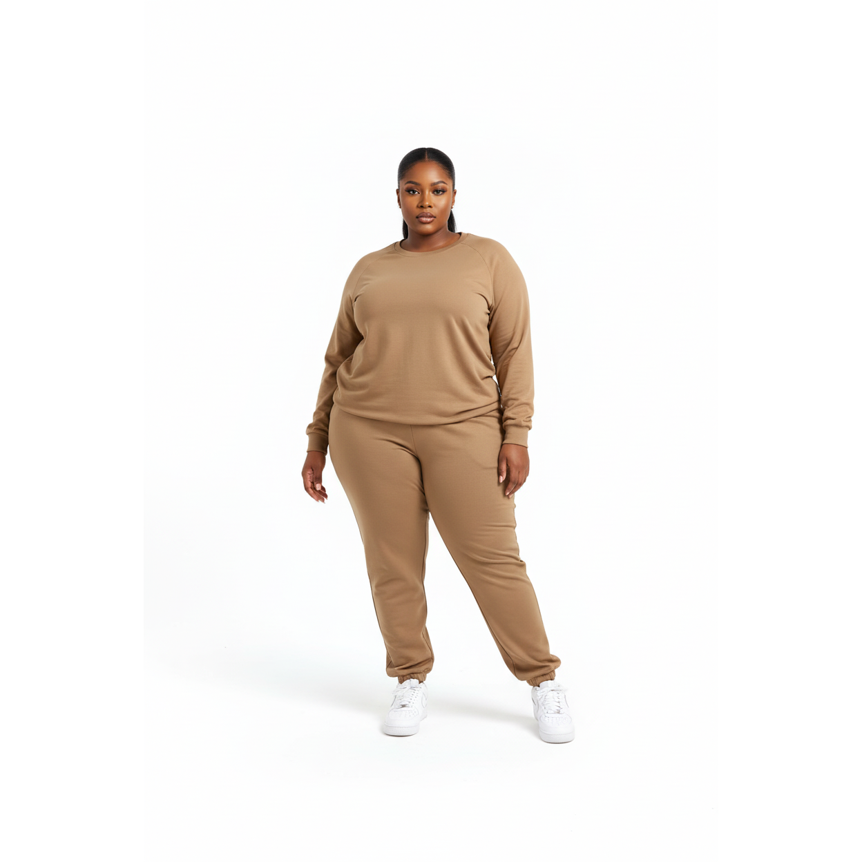 Plus Size Stylish Winter Tracksuit Set