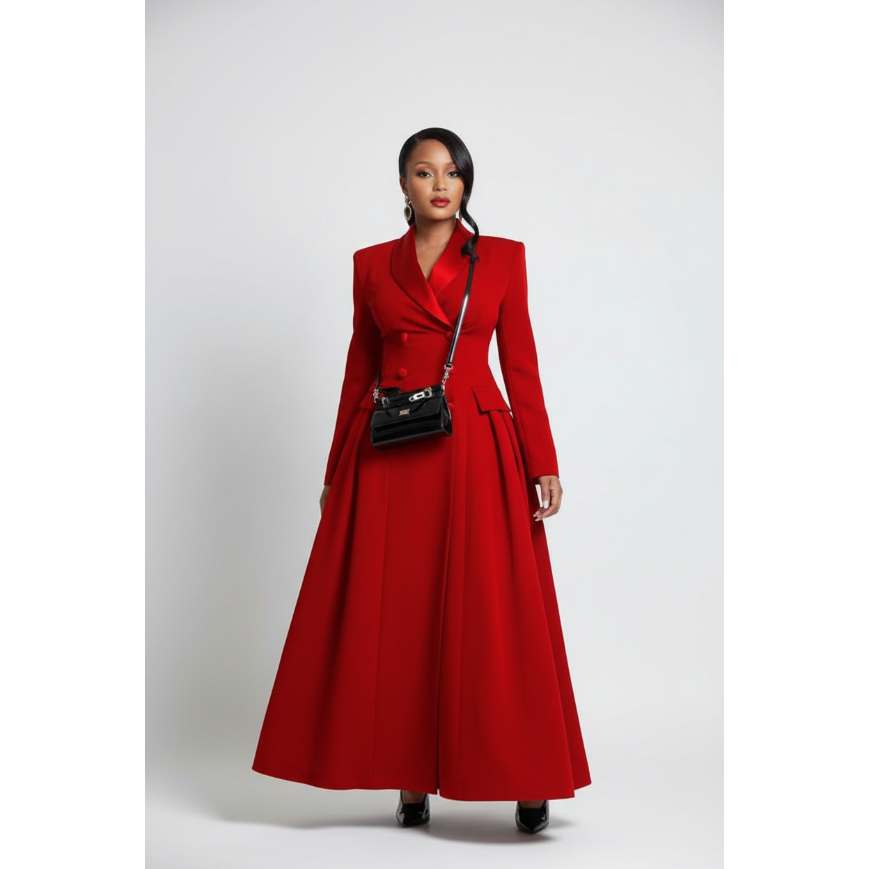 Double-breasted Coat Dress