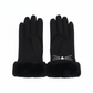 Winter Gloves with Embroidered Cat Whiskers and Faux Fur Cuffs