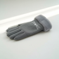 Winter Gloves with Embroidered Cat Whiskers and Faux Fur Cuffs