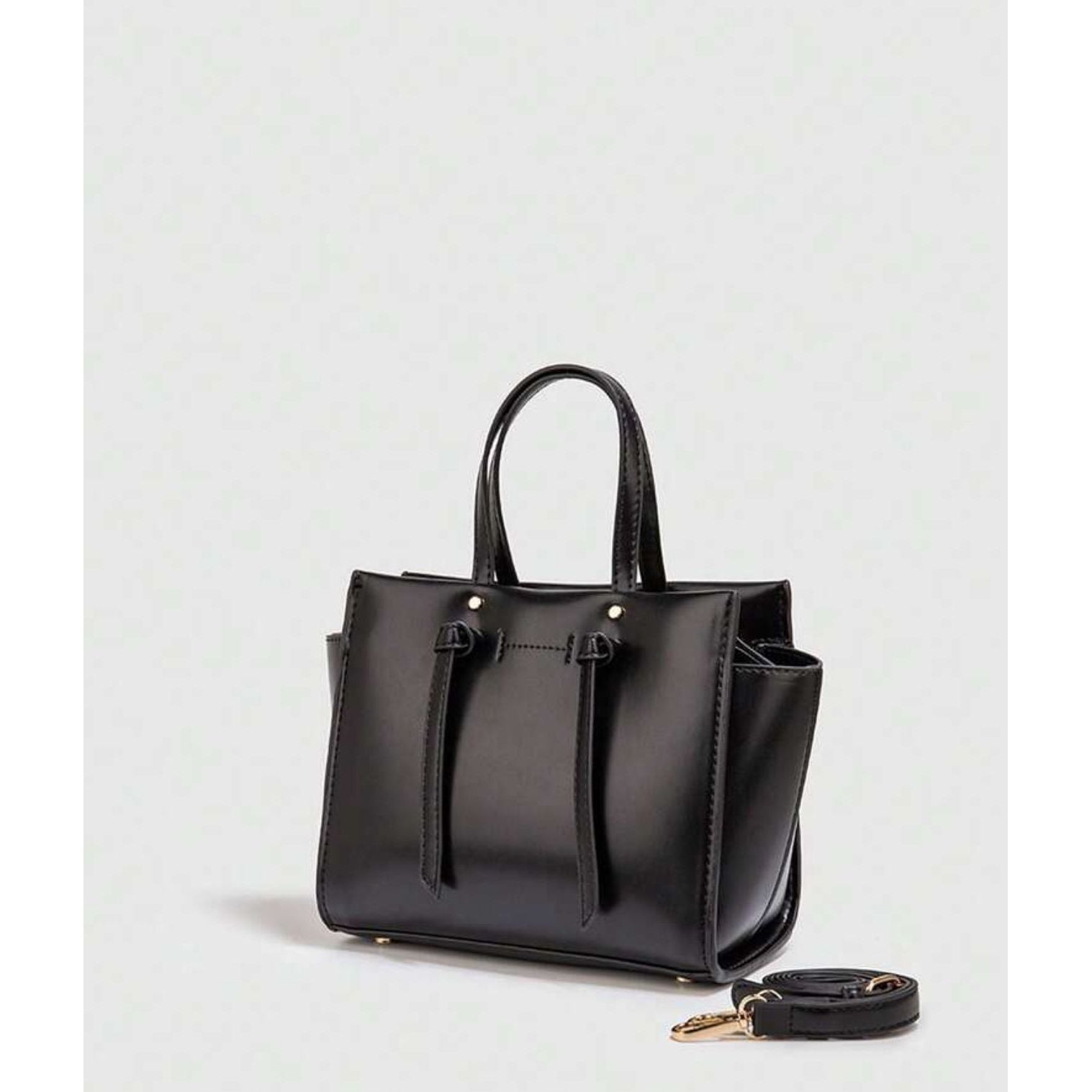 Elegant Top Handle Mini Bag with Shoulder Strap