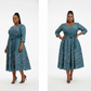 Plus Size Traditional Ethnic Midi Dress