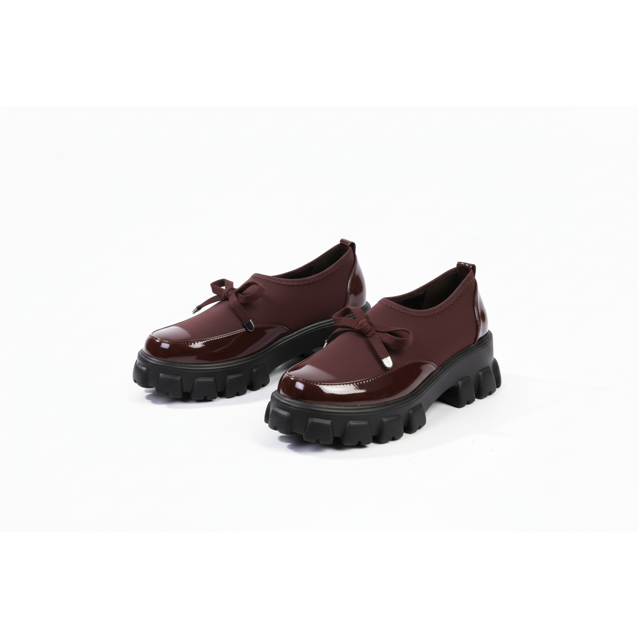 Tight String Chunky Casual Loafers