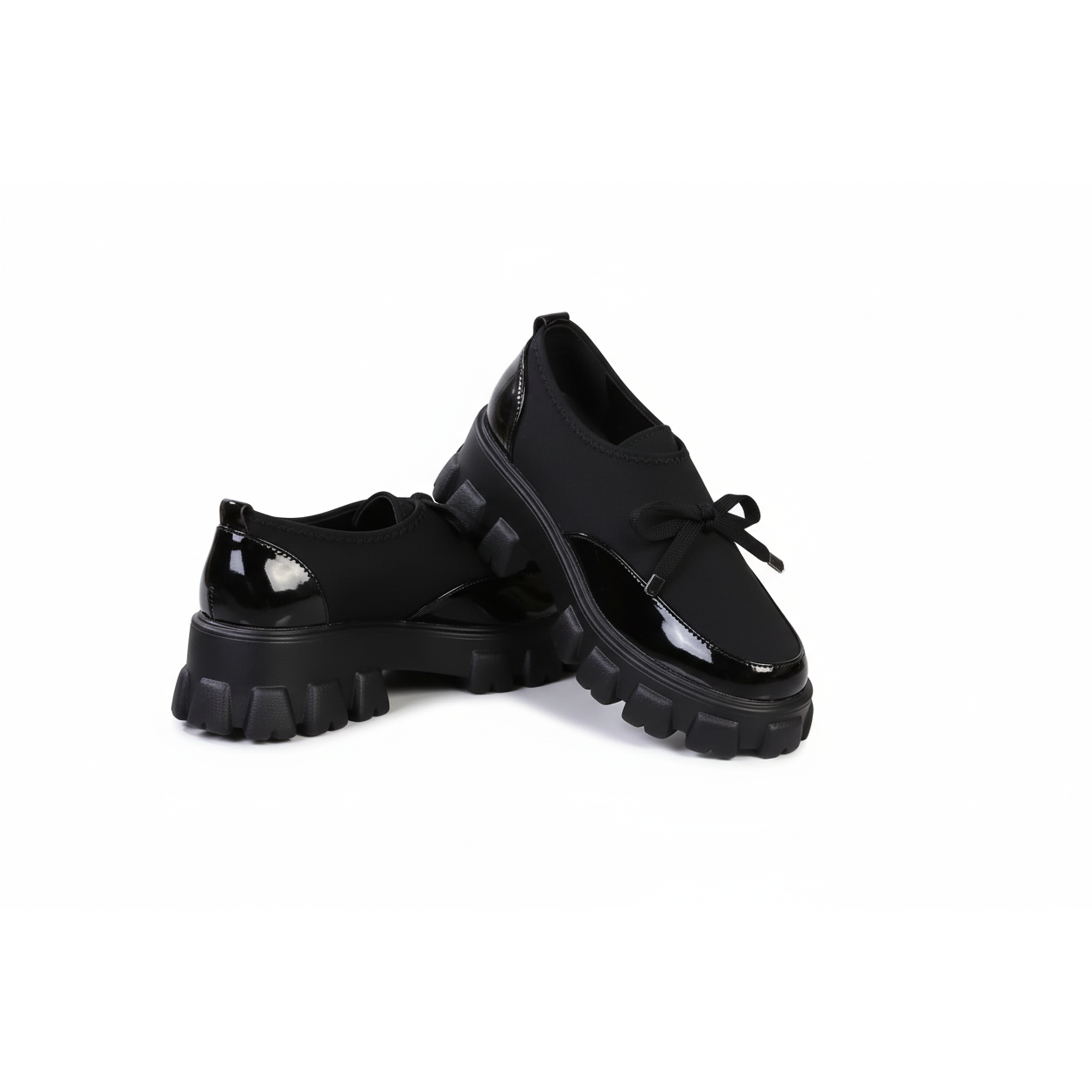 Tight String Chunky Casual Loafers