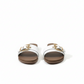 Ladies Gold Buckle Flat Sandal