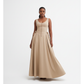 Vintage Plus Size Bow Button-Down Dress