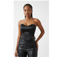 Stylish Sexy Strapless Satin Corset Top