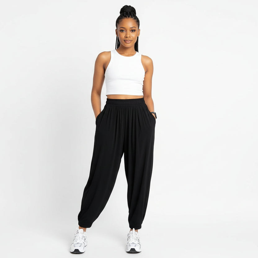 Ladies Draped Shuttle Style Trouser