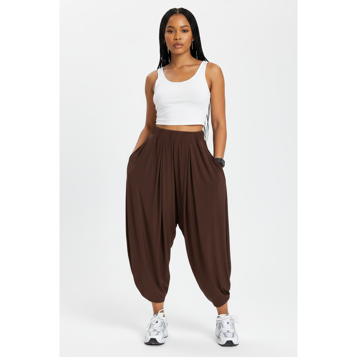 Ladies Draped Shuttle Style Trouser
