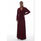 Ladies Long-Sleeved Wrap-Style Maxi Dress