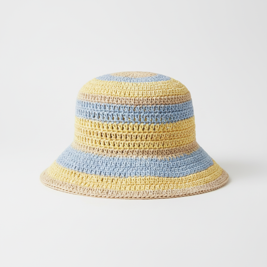 Women's Woven Crochet Bucket Hat