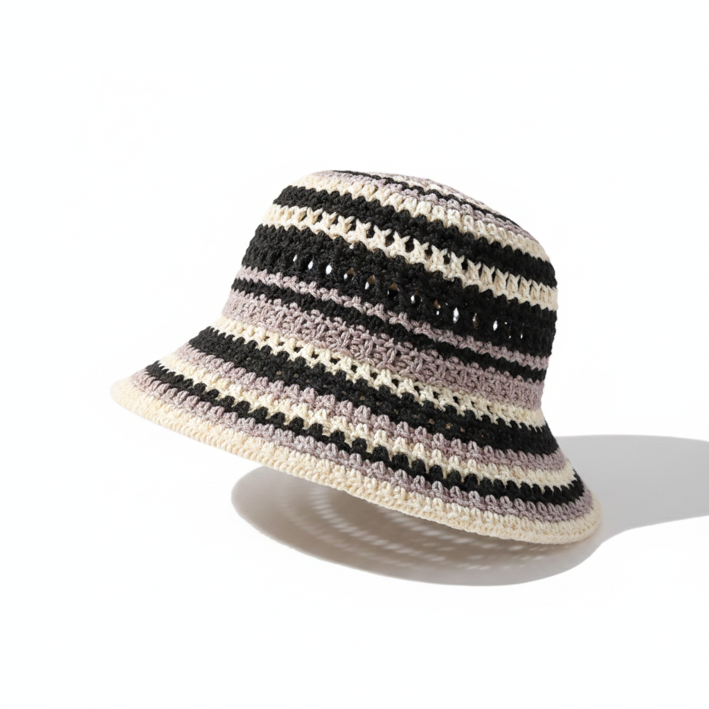 Women's Woven Crochet Bucket Hat