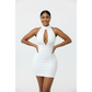 Stylish Studded Pearl Mini Dress