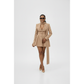 Plus Size Tailored (Draped Scarf) Mini Dress