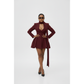 Plus Size Tailored (Draped Scarf) Mini Dress