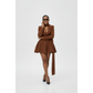 Plus Size Tailored (Draped Scarf) Mini Dress
