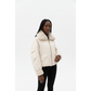 Ladies Fur Collar Bomber Jacket