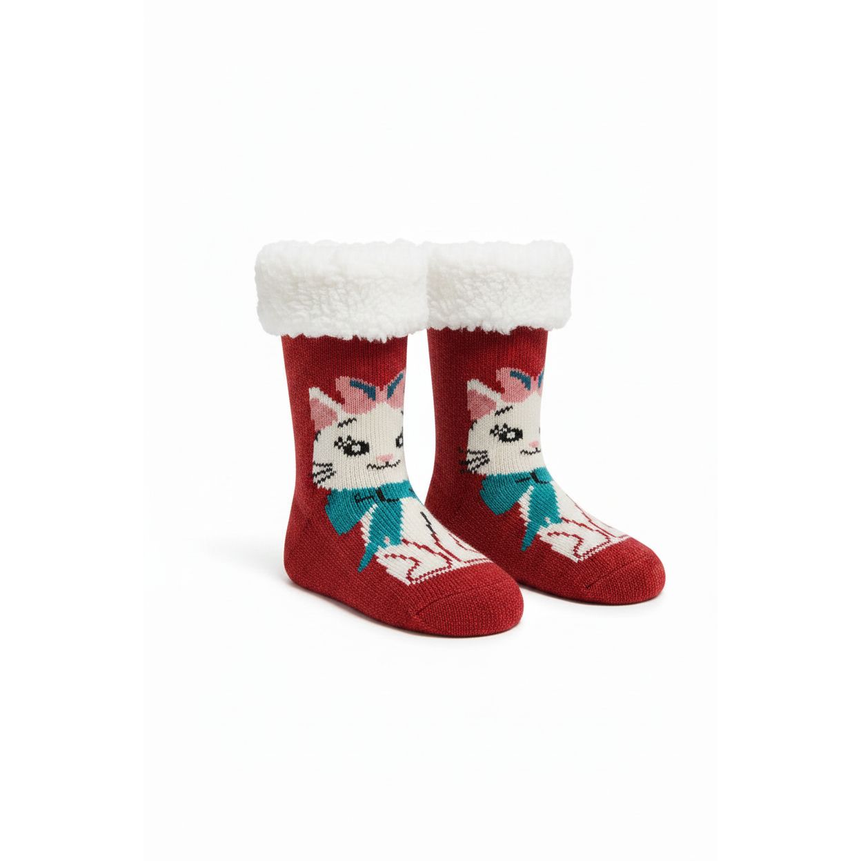 Womens Fuzzy Winter Character Socks