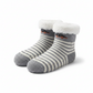 Kids Stripe & Car Winter Non Slip Socks