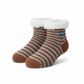 Kids Stripe & Car Winter Non Slip Socks