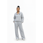 Casual Wide Leg Half-Zip Tracksuit Set