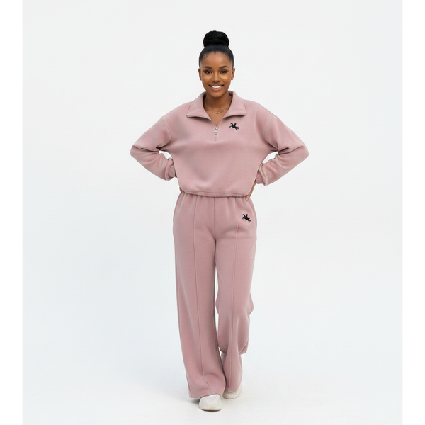 Casual Wide Leg Half-Zip Tracksuit Set – YELLOW SUB TRADING