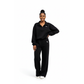 Casual Wide Leg Half-Zip Tracksuit Set