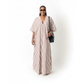 Oversized V-Neck Striped Maxi Dress