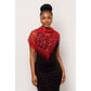 Lace Tassel Floral Triangle Scarf Shawl