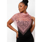 Lace Tassel Floral Triangle Scarf Shawl
