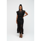 Ladies Circo Fringe Circular Cutout Top and Skirt Set