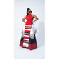 Red Black and White African Inspired Maxi Sleeveless Dress