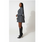 Double Breasted Check Mini Blazer Dress
