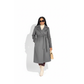 Long Belted Elegant Winter Wrap Trench Coat