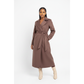 Long Belted Elegant Winter Wrap Trench Coat