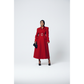 Elegant Buckle Waist Winter Long Belted Coat
