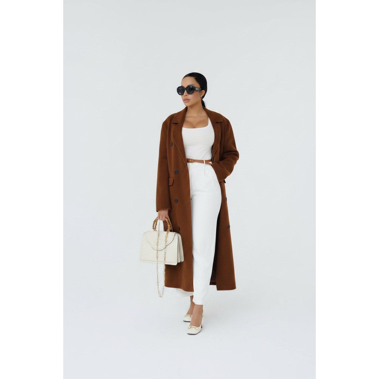 Elegant Oversized Winter Long Button Coat